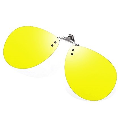 clip on conduccion nocturna clip on amarillo para vision nocturna